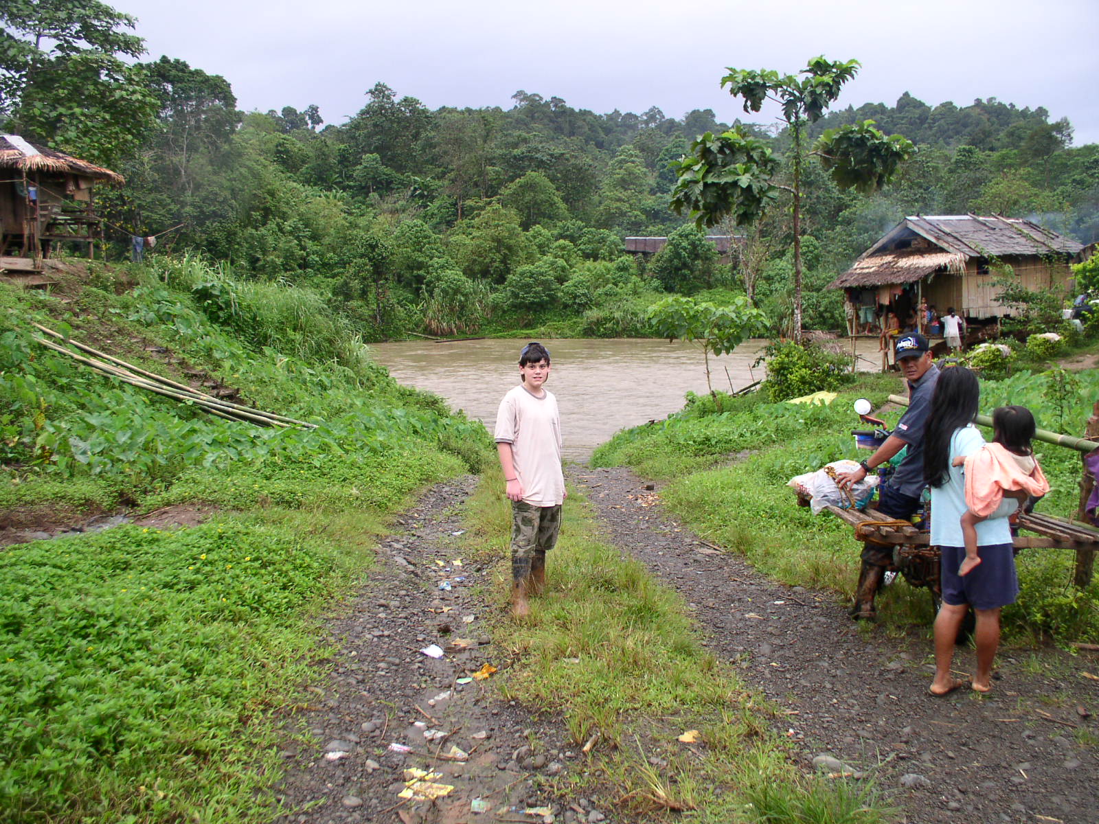 the river at flood stage